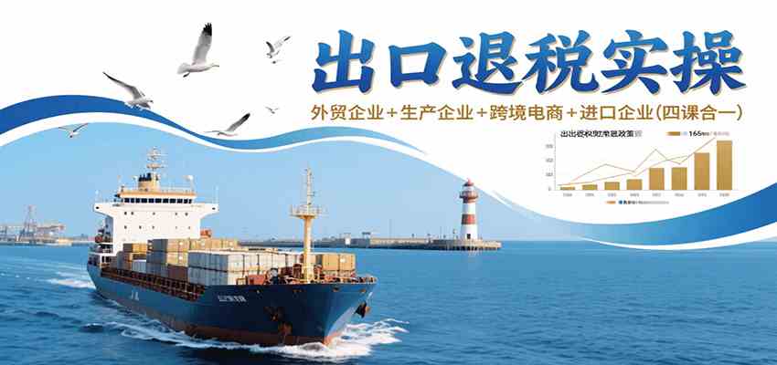 出口退税实操-外贸企业+生产企业+跨境电商+进口企业(四课合一)-玩备项目资源网