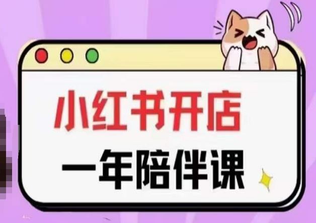 三九小红书开店一年陪伴课(更新)，从0到1玩赚小红书开店-玩备项目资源网
