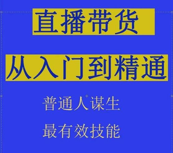 2024抖音直播带货直播间拆解抖运营从入门到精通，普通人谋生最有效技能-玩备项目资源网