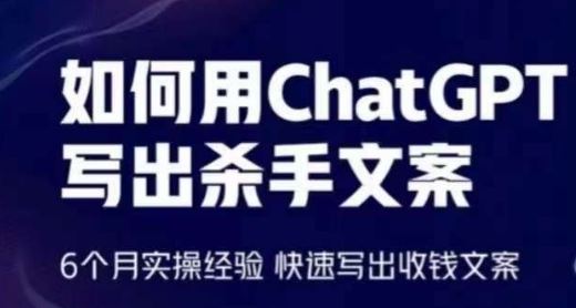 如何用ChatGPT写出杀手文案，6个月实操经验，快速写出收钱文案-玩备项目资源网