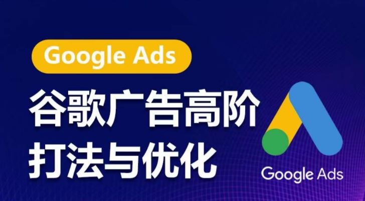 谷歌广告高阶打法与优化，凝结行业精华的谷歌广告体系课程，带你抓住流量红利，最大化ROI-玩备项目资源网
