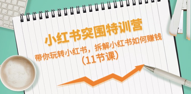 小红书突围特训营，拆解小红书如何赚钱，带你玩转小红书（11节课）-玩备项目资源网
