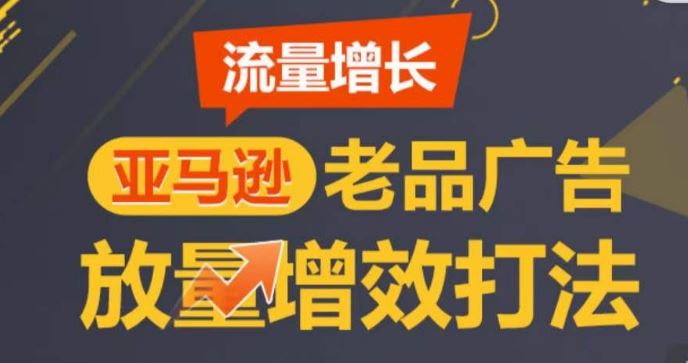 亚马逊流量增长-老品广告放量增效打法，循序渐进，打造更多TOP listing​-玩备项目资源网