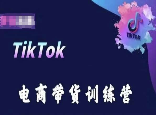 TikTok电商带货训练营，跟随时代潮流，跨境掘金-玩备项目资源网
