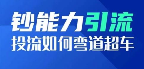 钞能力引流：投流如何弯道超车，投流系数及增长方法，创造爆款短视频-玩备项目资源网