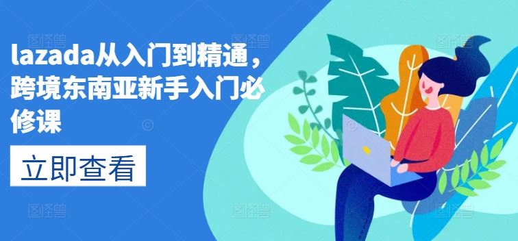 lazada从入门到精通，跨境东南亚新手入门必修课-玩备项目资源网