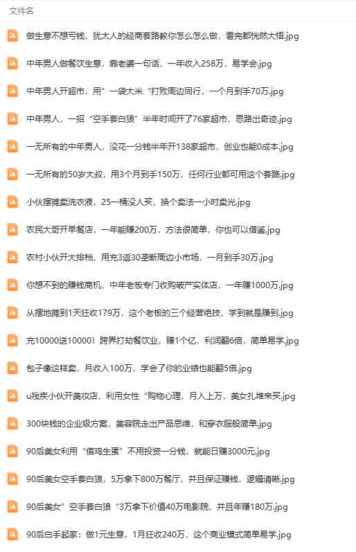 图片[7]-（9607期）真实有效391套商业模式，年入几十到几百万案例解析（电子书+视频+图文）-玩备项目资源网