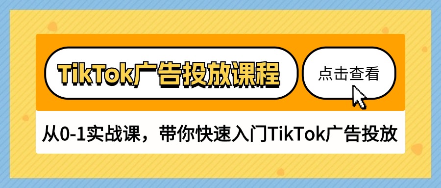 （10731期）TikTok广告投放课程，从0-1实战课，带你快速入门TikTok广告投放（30节课）-玩备项目资源网