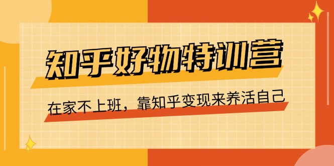 （11369期）知乎好物特训营，在家不上班，靠知乎变现来养活自己（16节）-玩备项目资源网