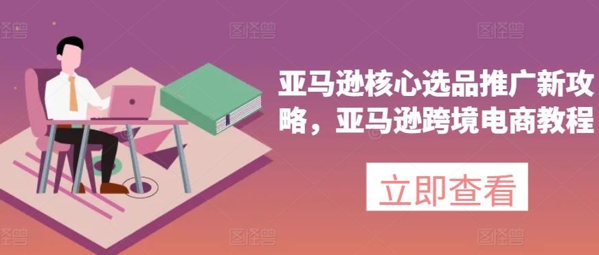 亚马逊核心选品推广新攻略，亚马逊跨境电商教程-玩备项目资源网