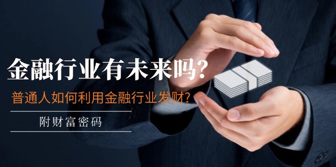 公众号付费文章：金融行业有未来吗？普通人如何利用金融行业发财?(附财富密码)-玩备项目资源网