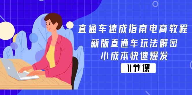 （11537期）直通车 速成指南电商教程：新版直通车玩法解密，小成本快速爆发（11节）-玩备项目资源网