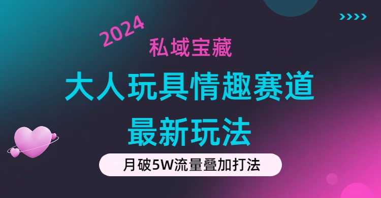 （11541期）私域宝藏：大人玩具情趣赛道合规新玩法，零投入，私域超高流量成单率高-玩备项目资源网