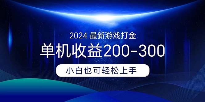 （11542期）2024最新游戏打金单机收益200-300-玩备项目资源网