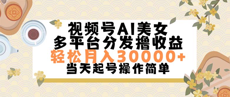 （11684期）视频号AI美女，轻松月入30000+,操作简单轻松上手-玩备项目资源网