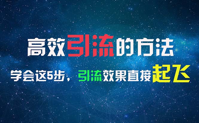 （11776期）高效引流的方法，可以帮助你日引300+创业粉，一年轻松收入30万，比打工强-玩备项目资源网