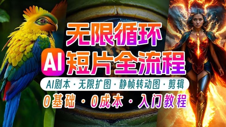 AI剪辑无限循环画面：新手轻松月入上万的秘技【揭秘】-玩备项目资源网