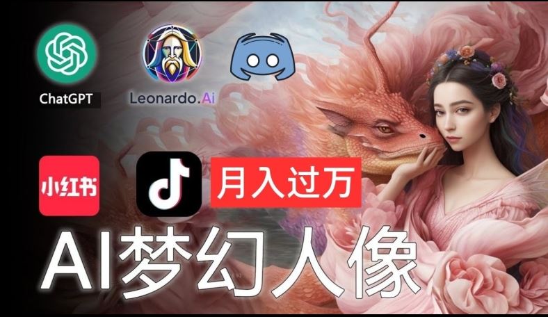 AI摄影梦幻人像：零基础也能月入过万的秘密【揭秘】-玩备项目资源网