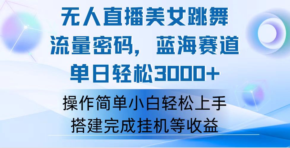 （12088期）快手无人直播美女跳舞，轻松日入3000+，流量密码，蓝海赛道，上手简单…-玩备项目资源网