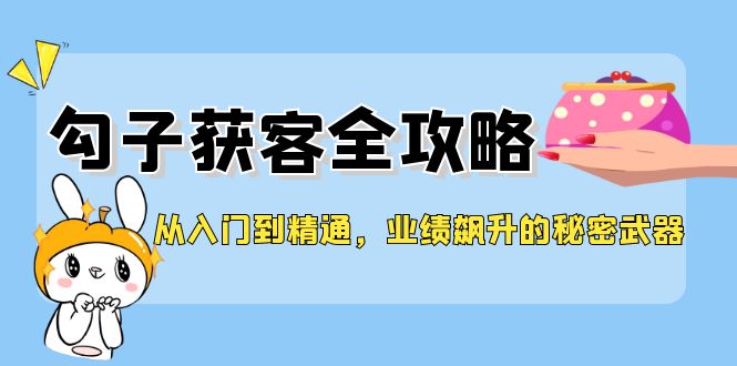 从入门到精通，勾子获客全攻略，业绩飙升的秘密武器-玩备项目资源网