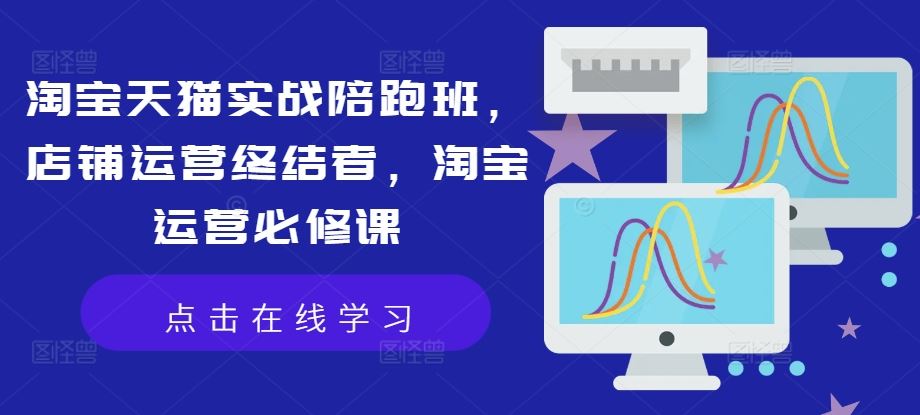 淘宝天猫实战陪跑班，店铺运营终结者，淘宝运营必修课-玩备项目资源网
