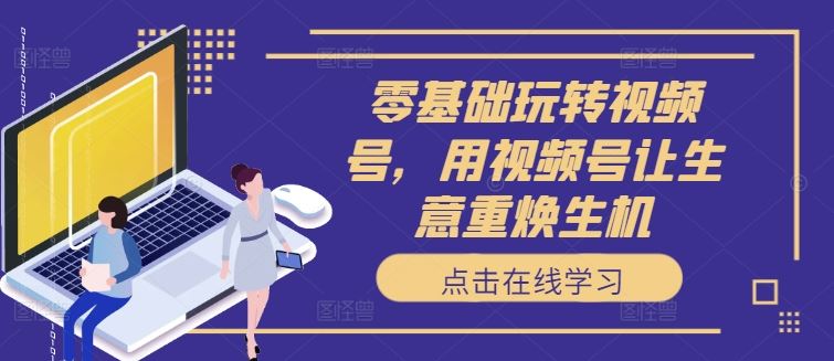 零基础玩转视频号，用视频号让生意重焕生机-玩备项目资源网