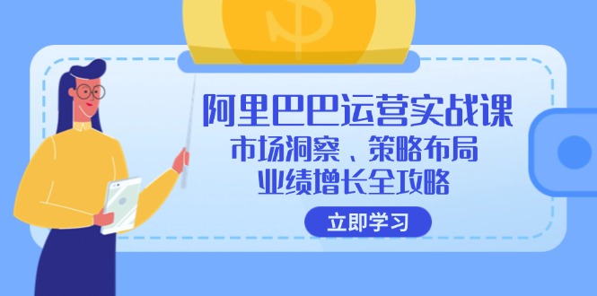 （12385期）阿里巴巴运营实战课：市场洞察、策略布局、业绩增长全攻略-玩备项目资源网