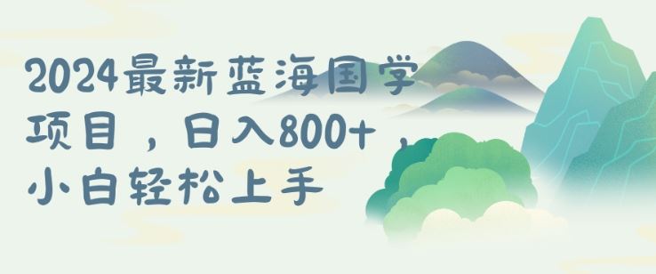 国学项目，长期蓝海可矩阵，从0-1的过程【揭秘】-玩备项目资源网