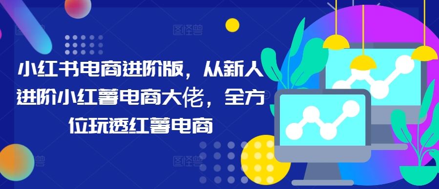 小红书电商进阶版，从新人进阶小红薯电商大佬，全方位玩透红薯电商-玩备项目资源网