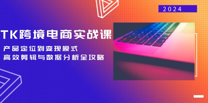 （12783期）TK跨境电商实战课：产品定位到变现模式，高效剪辑与数据分析全攻略-玩备项目资源网