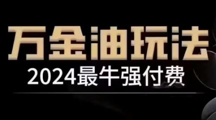 2024最牛强付费，万金油强付费玩法，干货满满，全程实操起飞-玩备项目资源网