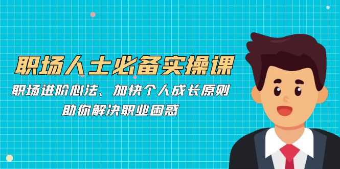 （12863期）职场人士必备实操课：职场进阶心法、加快个人成长原则，助你解决职业困惑-玩备项目资源网