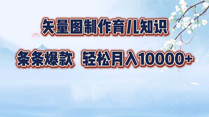 （12902期）矢量图制作育儿知识，条条爆款，月入10000+-玩备项目资源网