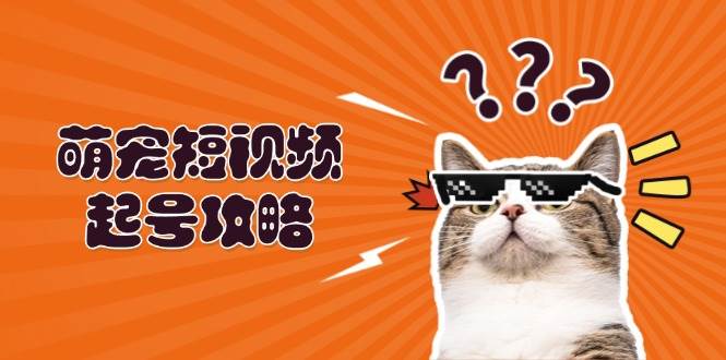 萌宠短视频起号攻略：定位搭建推流全解析，助力新手轻松打造爆款-玩备项目资源网