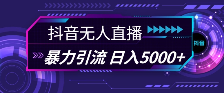 抖音快手视频号全平台通用无人直播引流法，利用图片模板和语音话术，暴力日引流100+创业粉【揭秘】-玩备项目资源网