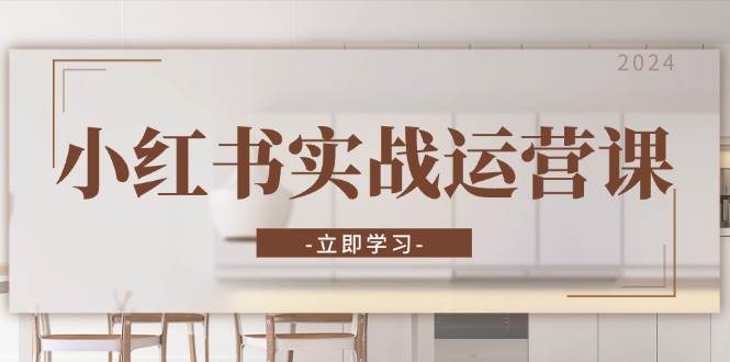 小红书实战运营课：从开通店铺到直播话术，打造爆款笔记与高效直播-玩备项目资源网