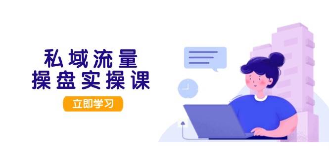 （13249期）私域流量操盘实操课，从用户调研到成交变现，打造可落地的私域引流策略-玩备项目资源网