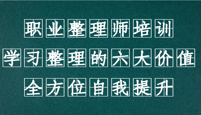 职业整理师培训（新版），学习整理的六大价值，全方位自我提升！-玩备项目资源网