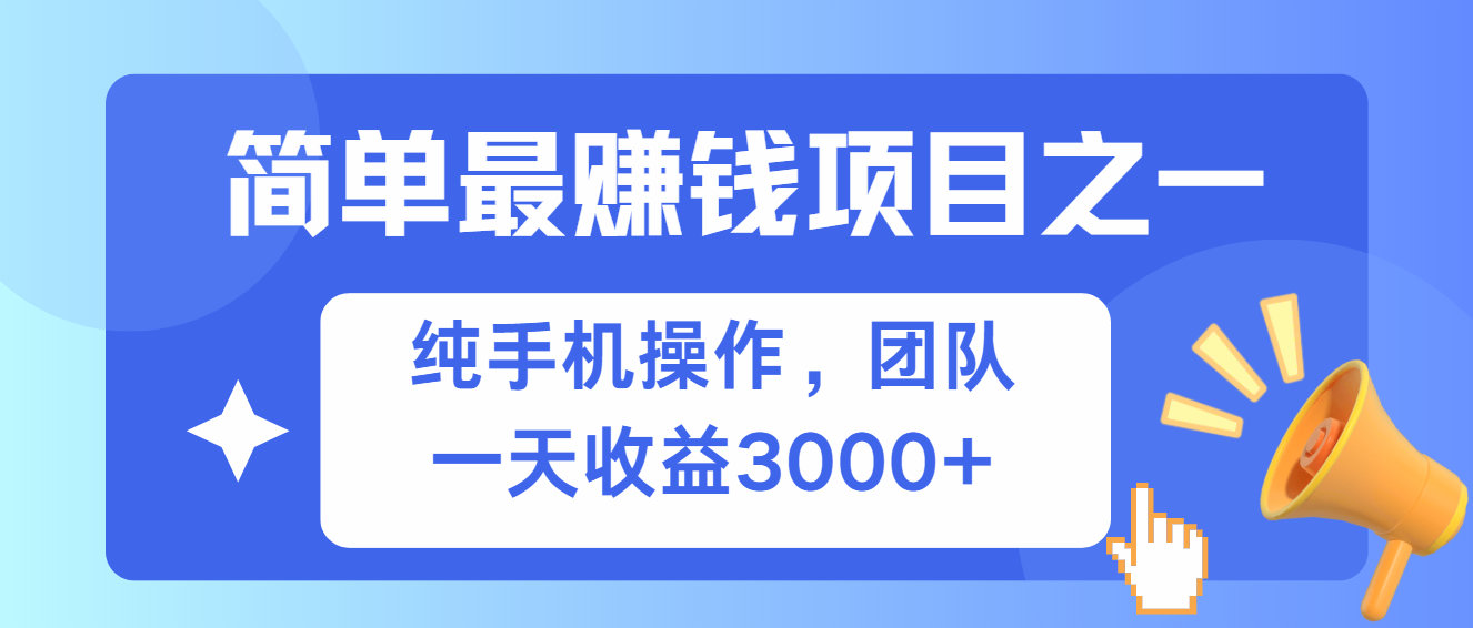 （13308期）简单有手机就能做的项目，收益可观-玩备项目资源网