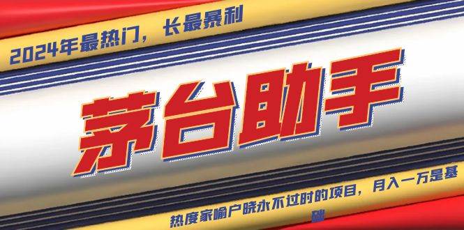 （13320期）魔法贵州茅台代理，永不淘汰的项目，抛开传统玩法，使用科技，命中率极…-玩备项目资源网