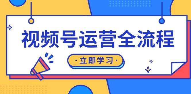 视频号运营全流程：起号方法、直播流程、私域建设及自然流与付费流运营-玩备项目资源网