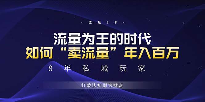 （13433期）未来如何通过“卖流量”年入百万，跨越一切周期绝对蓝海项目-玩备项目资源网