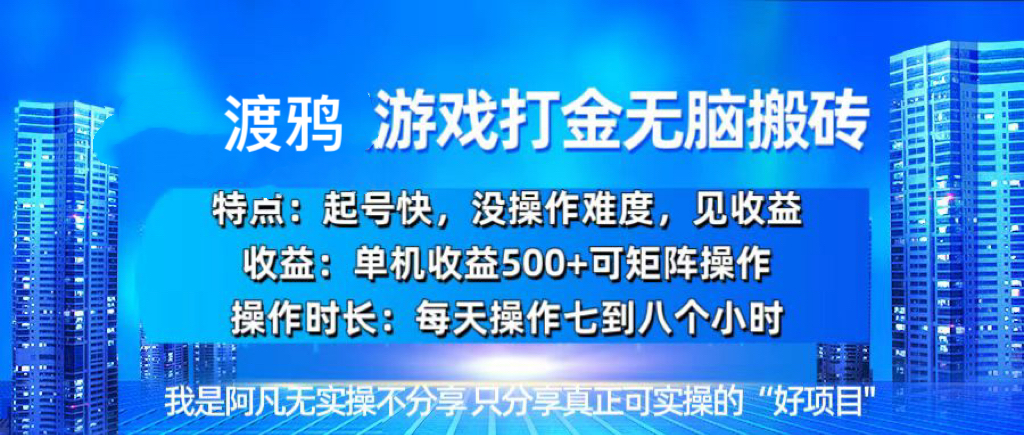 （13501期）韩国知名游戏打金无脑搬砖单机收益500+-玩备项目资源网