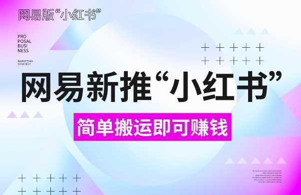 网易官方新推“小红书”，搬运即有收益，新手小白千万别错过(附详细教程)【揭秘】-玩备项目资源网