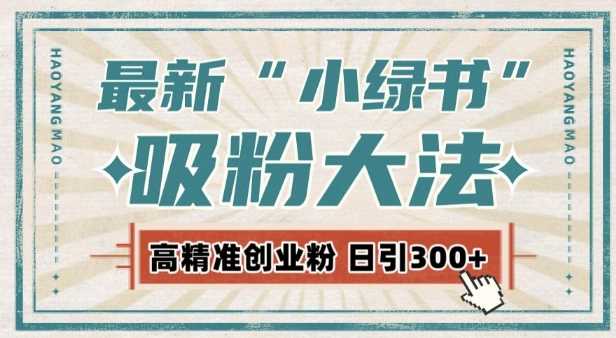 最新自动化“吸粉术”，小绿书激活私域流量，每日轻松吸引300+高质精准粉!-玩备项目资源网