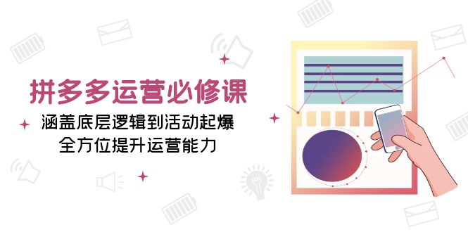 （13647期）拼多多运营必修课：涵盖底层逻辑到活动起爆，全方位提升运营能力-玩备项目资源网