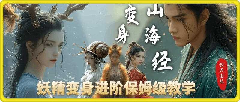 云天AI山海经变身视频教程，妖精变身进阶保姆级教学-玩备项目资源网
