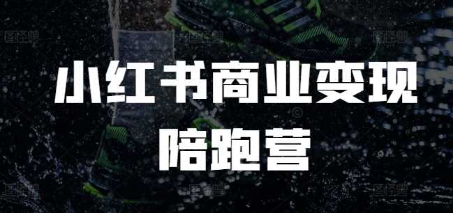 小红书商业变现陪跑营，小红书电商教程-玩备项目资源网