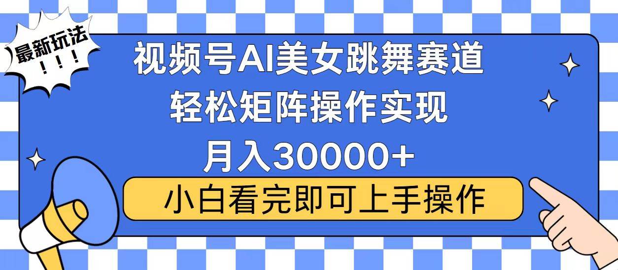 （13813期）视频号蓝海赛道玩法，当天起号，拉爆流量收益，小白也能轻松月入30000+-玩备项目资源网