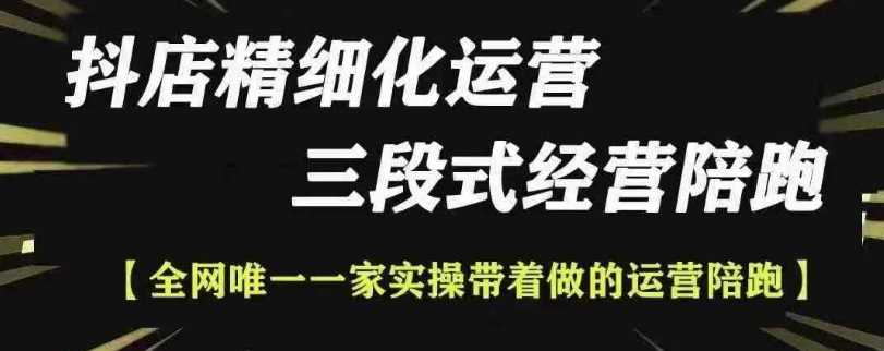 抖店精细化运营，非常详细的精细化运营抖店玩法（更新1229）-玩备项目资源网